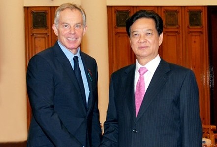 Rencontre Nguyen Tan Dung - Tony Blair